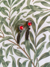 Load image into Gallery viewer, Feathers Earrings - Ruby Red
