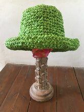Load image into Gallery viewer, Brigitte Summer Folding Bucket hat  - Natural Raffia
