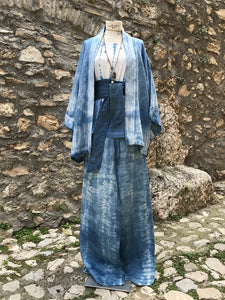 Kimono - Italian Linen - Vegetable Dye Indigo