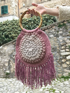 Jolie Vintage Handbag - Love Flower
