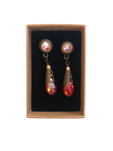 Load image into Gallery viewer, Earrings &quot;Ginevra&quot; collection - Bohemian Crystals and Glass - Golden

