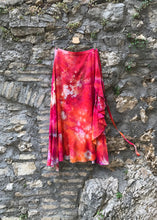 Load image into Gallery viewer, Top Splendore and Lola Skirt Suit - 100% hand dyed bamboo silk - Orchidea
