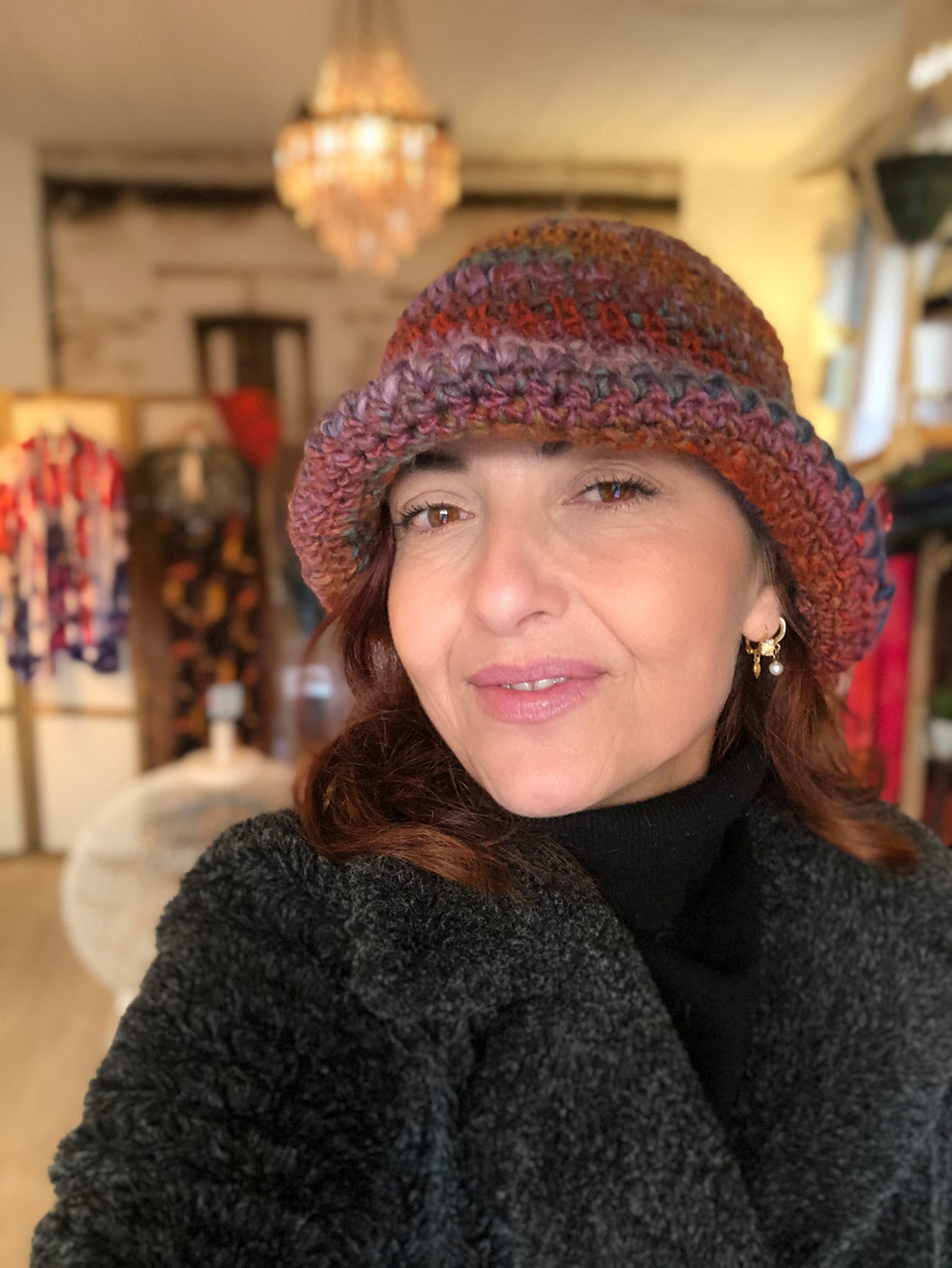 Cappello Cloche lana multicolore Amelie