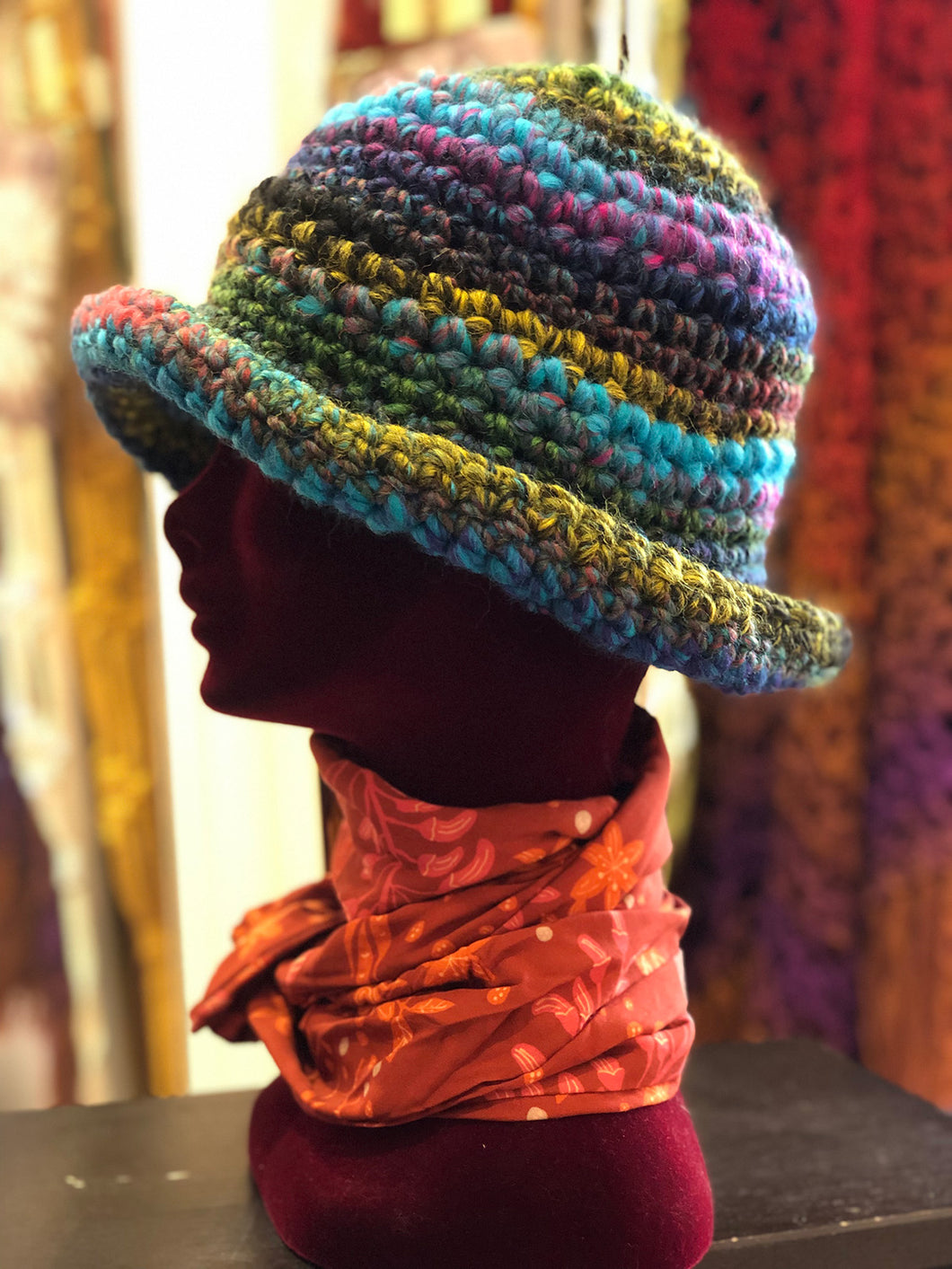 Cappello Cloche lana multicolore Amelie