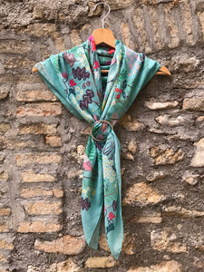 Foulard quadrato Il Giardino Segreto - 100x100 cm