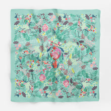 Load image into Gallery viewer, Square scarf The Secret Garden - 100x100 cm
