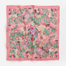 Carica l&#39;immagine nel visualizzatore di Gallery, Foulard quadrato Il Giardino Segreto - 100x100 cm
