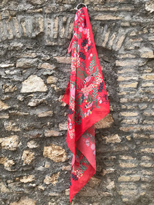 Square scarf The Secret Garden - 100x100 cm