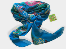 Load image into Gallery viewer, Square scarf The Secret Garden - 100x100 cm
